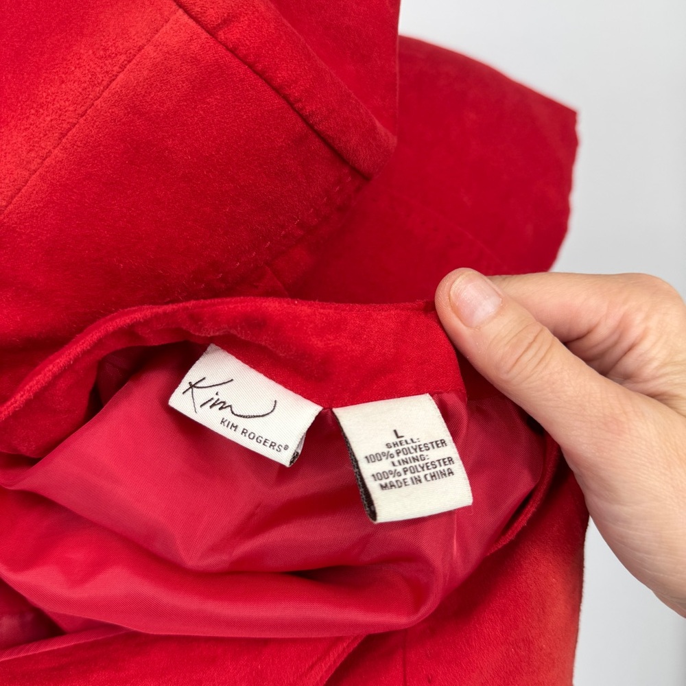 Kim Rogers Red Zippered Jacket - Picture 7 of 9
